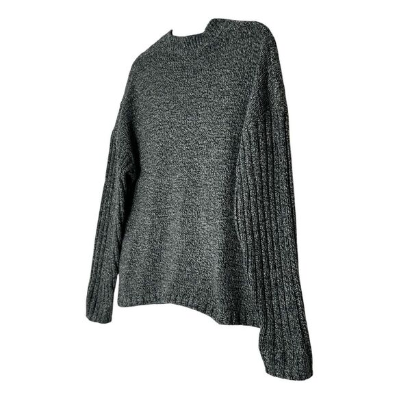 Woolrich Sweater Women Large Gray Merino Wool Blend  Zip‎ Cardigan Outdoor Cozy - Picture 6 of 9